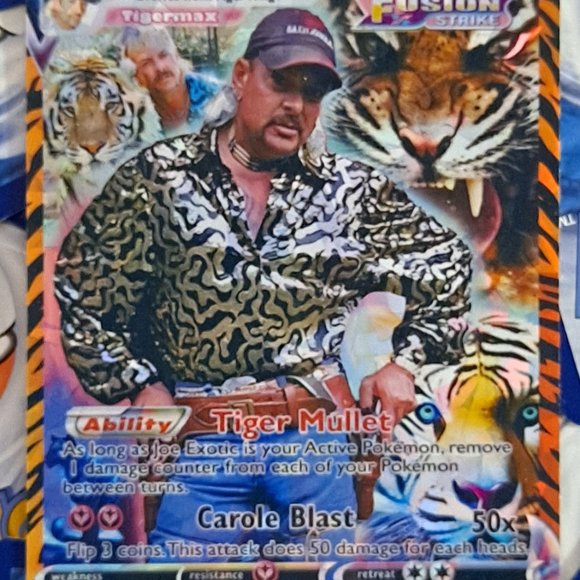 Tiger King Pokemon Card - Joe Exotic - Picture 7 of 8